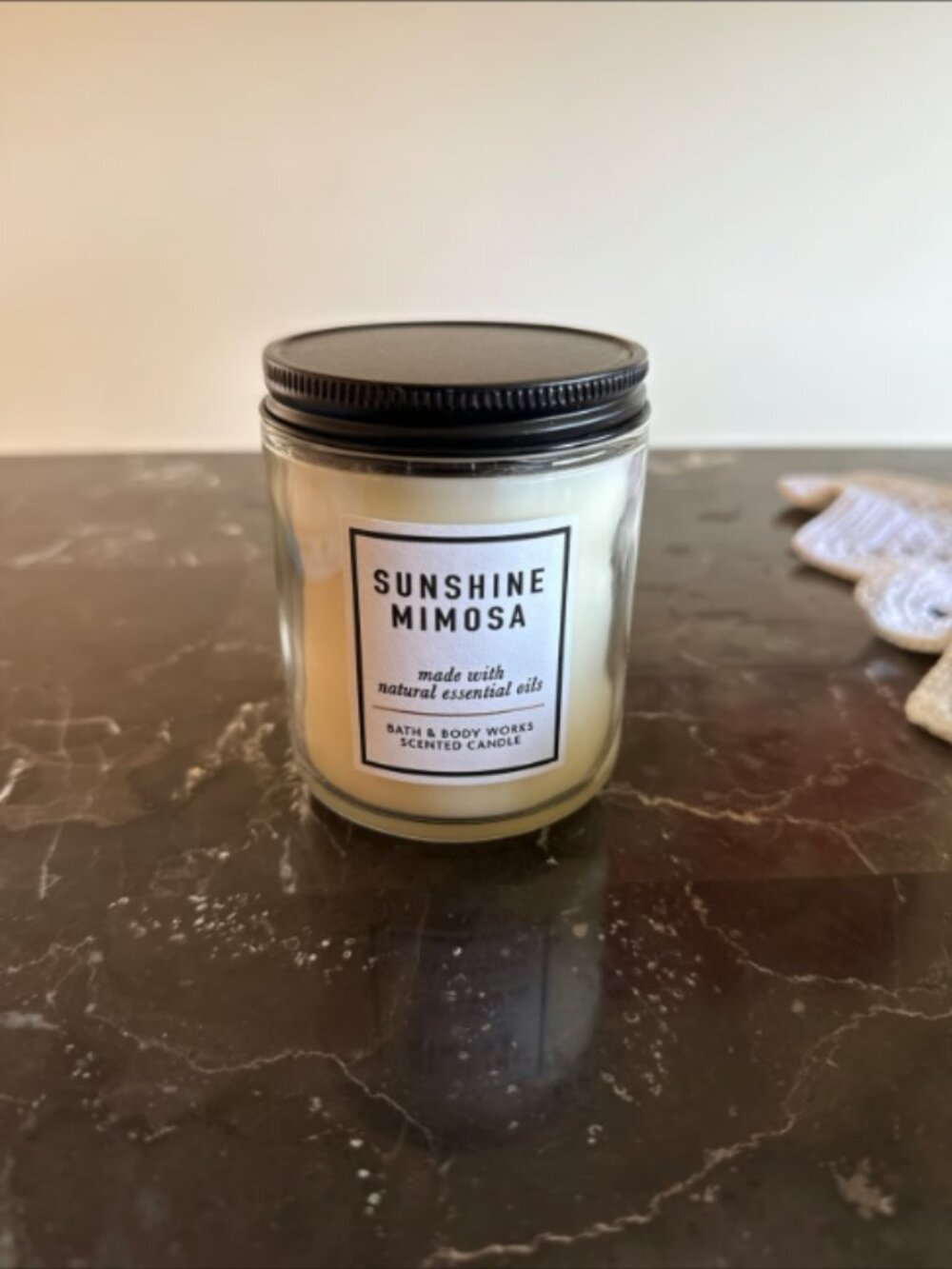 NEW SUNSHINE MIMOSA SINGLE WICK - BATH AND BODY WORKS